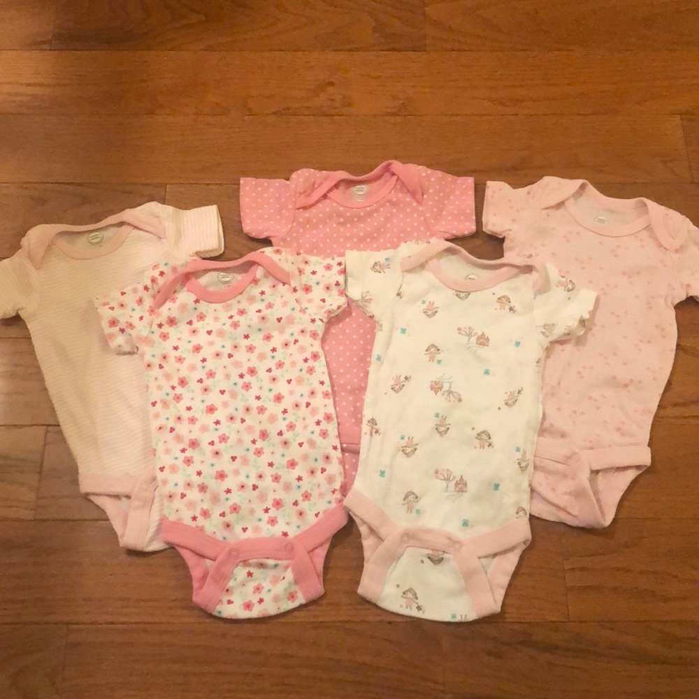 5 pack Girl Bodysuit Bundle